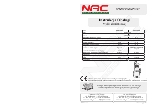 Bedienungsanleitung NAC PWE175-ME Hochdruckreiniger