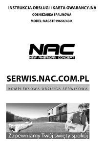 Instrukcja NAC STP196-56/40-K Odśnieżarka