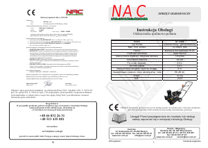 Instrukcja NAC ST2100 Odśnieżarka