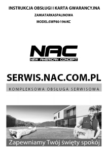 Instrukcja NAC SWP80-196-KC Zamiatarka ręczna