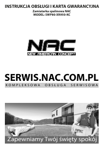 Instrukcja NAC SWP80-XR950-KC Zamiatarka ręczna