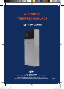 Bedienungsanleitung REV REV-VD01A Türsprechanlage