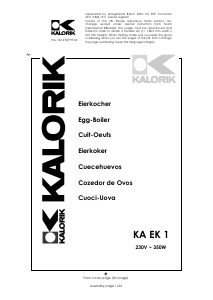 Manuale Kalorik KA EK 1 Cuociuova