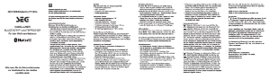 Bedienungsanleitung SEG BTS-XM24 Lautsprecher