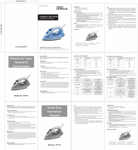 Manual de uso Premium PIV743 Plancha