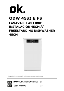 Handleiding OK ODW 4533 E FS Vaatwasser