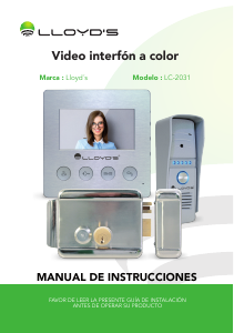 Manual de uso Lloyds LC-2031 Intercomunicador