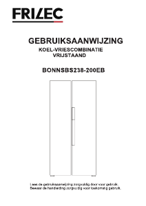 Manual Frilec BONNSBS-238-200EB Fridge-Freezer