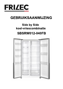 Manual Frilec SBSRW012-040FB Fridge-Freezer