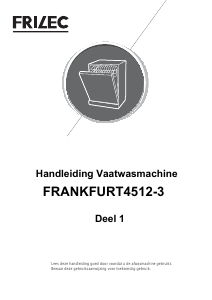 Handleiding Frilec FRANKFURT4512-3 Vaatwasser
