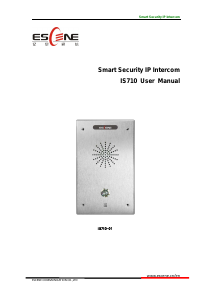 Manual Escene IS710 Intercom System