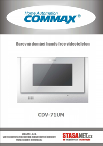Manuál Commax CDV-71UM Interkomový systém