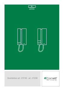 Handleiding Comelit 2701W Intercomsysteem