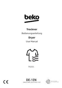 Manual BEKO TR205 Dryer