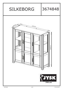 説明書 JYSK Silkeborg (140x140x45) 陳列棚