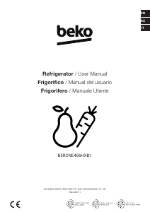 Manual de uso BEKO B5RCNE406HXB1 Frigorífico combinado