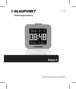 Bedienungsanleitung Blaupunkt CL 20 Wecker