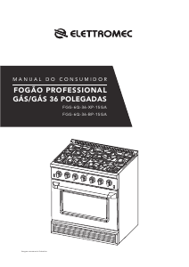 Manual Elettromec FGG-6Q-36-BP-1SGA Fogão