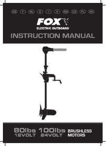Manual FOX 100lbs / 24 Volt Outboard Motor