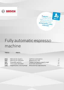 Manual Bosch TIS30321RWB Máquina de café