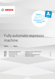 Bruksanvisning Bosch TIS30321RWB Kaffemaskin