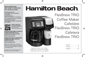 Manual de uso Hamilton Beach 49915 Máquina de café