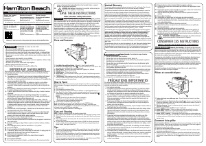 Manual de uso Hamilton Beach 22996 Tostador