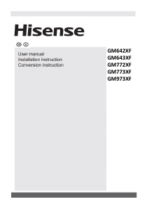 Manuale Hisense GM773XF Piano cottura