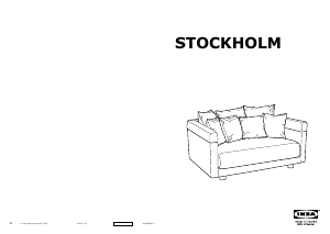 Brugsanvisning IKEA STOCKHOLM 2017 (161x112x72) Sofa