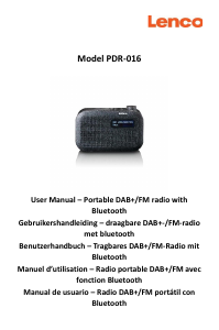 Bedienungsanleitung Lenco PDR-016BK Radio