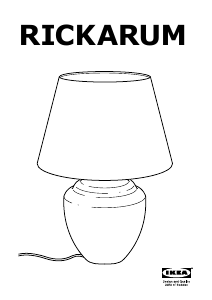 Brugsanvisning IKEA RICKARUM Lampe