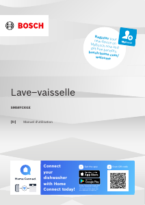 Mode d’emploi Bosch SMS8YCI01EB Lave-vaisselle