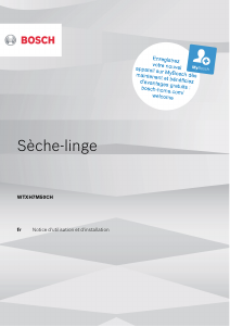 Mode d’emploi Bosch WTXH7M50CHB Sèche-linge