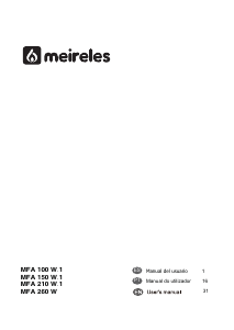 Manual de uso Meireles MFA 210 W.1 Congelador