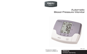 Manual Homedics BPA-050 Blood Pressure Monitor