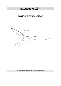 Manuale Noaton 11132WW Fornax Ventilatore da soffitto