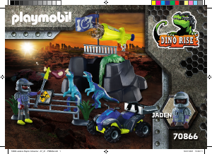 Handleiding Playmobil set 70866 Dino Rise Jadens raptor avontuur