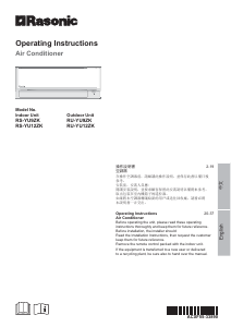 Handleiding Rasonic RS-YU12ZK Airconditioner