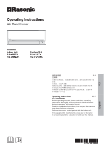 Manual Rasonic RS-YU9ZK Air Conditioner
