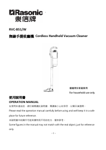 Manual Rasonic RVC-B51/W Vacuum Cleaner