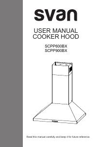 Manual de uso Svan SCPP900BX Campana extractora