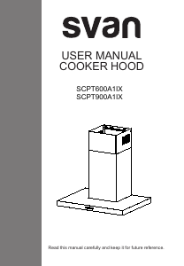 Manual de uso Svan SCPT900A1IX Campana extractora