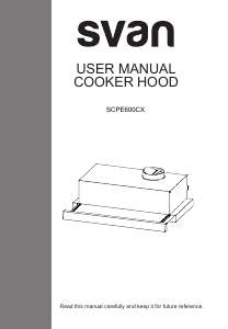 Manual Svan SCPE600CX Cooker Hood