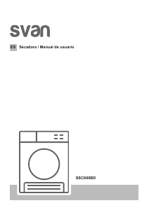 Manual de uso Svan SSC800BD Secadora