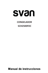 Manual Svan SCH2500FDC Freezer