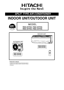 Handleiding Hitachi RAC-25YHA Airconditioner