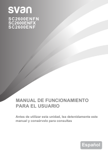 Manual de uso Svan SC2600ENF Frigorífico combinado