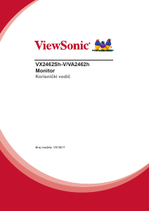 Priručnik ViewSonic VA2462Sh LCD zaslon
