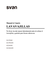 Manual de uso Svan SVJ606D Lavavajillas