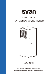 Manual de uso Svan SAAP900F Aire acondicionado